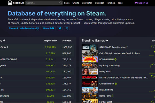 SteamDB es adquirido por Chosen, propietaria de Nexus Mods