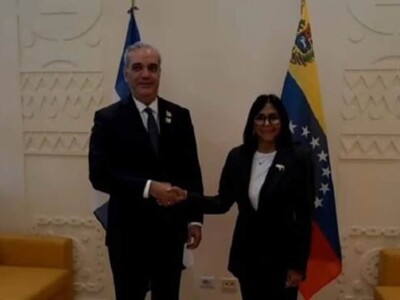 Abinader y Delcy Rodríguez se reúnen en Roma durante foro de la FAO