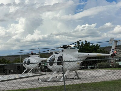 Escala en Jimaní: siete helicópteros militares hicieron abastecimiento hacia Haití