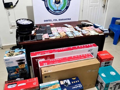 Nueve detenidos en Barahona por estafa relacionada con premios falsos