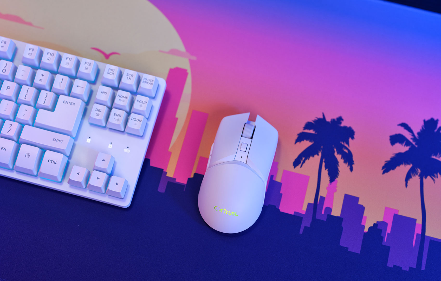 Pack GXT 882 Miami con teclado TKL, ratón inalámbrico y alfombrilla XXL